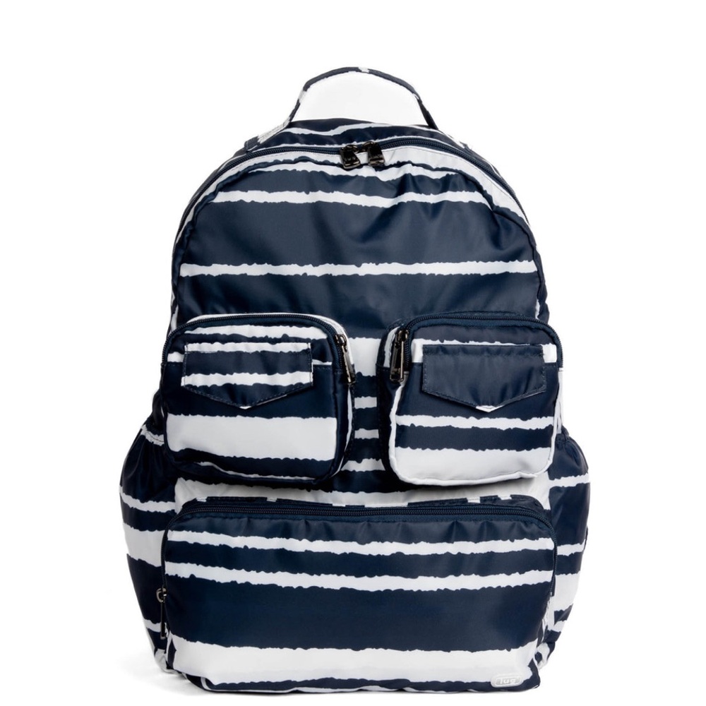 Puddle Jumper SE Packable Backpack, Navy Stripe, NWT